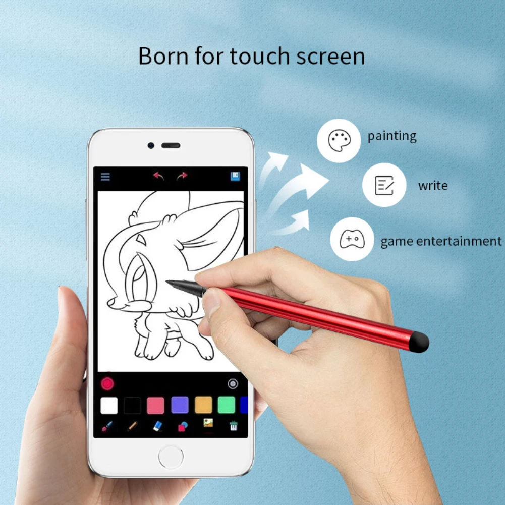Drawing Tablet Capacitive Pencil 2 In1 Touch Screen Stylus Pencil Universal Touch Pen Capacitive Pen Ipad Accessories 1~20PCS stylus pen