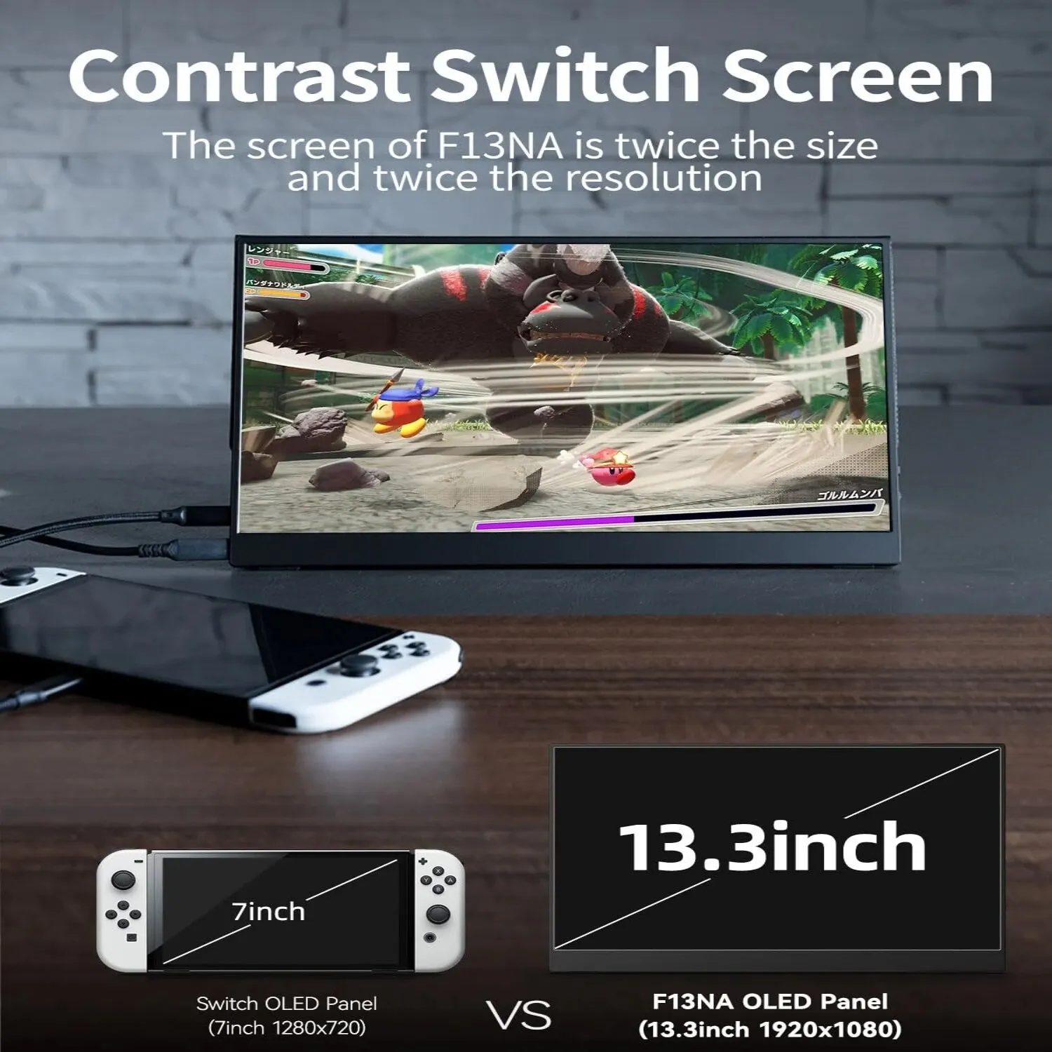 Bimawen OLED ޴ , FHD ȭ  ð,  Sunc  HoR  , 13.3 ġ, 1ms, 10 Ʈ 100% DCI-P3 
