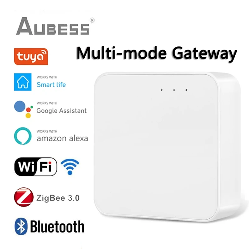 Tuya Gateway ZigBee WIFI Bluetooth Mesh Bridge Hub Smart Home Control For Life Alexa Google Multi-mode |