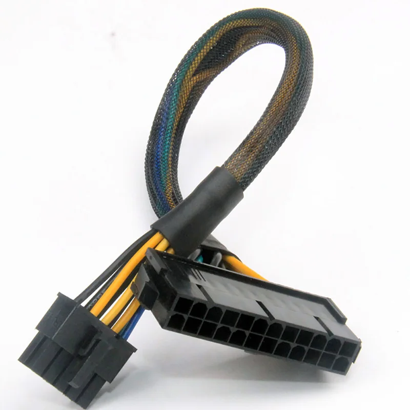 

ATX 24 контакта мама до 10 контактов папа адаптер кабель для материнской платы Lenovo 18AWG 30 см Рукав