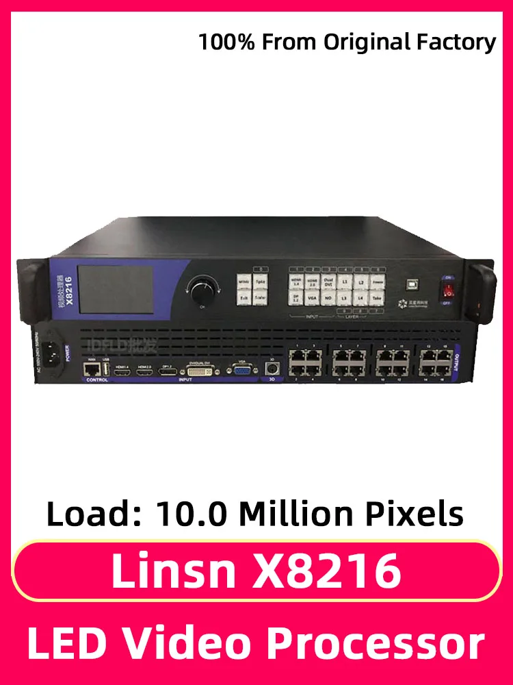 Linsn X8216 Processore Video Grande Schermo Led Con 16 Porte Lan Uscita Per Video Wall Con Alta Frequenza Di Aggiornamento