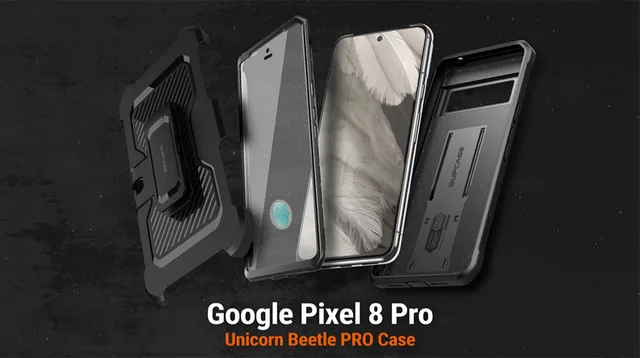 Funda Protectora SUPCASE UB Pro Para Google Pixel 8 Pro - Incluye Protector De Pantalla, Bumper Y Soporte