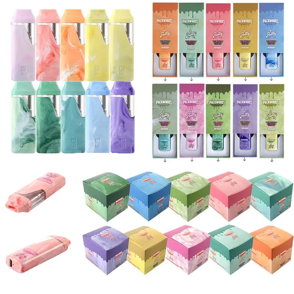 

10pcs 20pcs 50pcs Packwoods Runty X Vape Pen E Cigarettes Empty Thick Oil Carts Device Pod Kits Bottom Rechargeable USB Charger