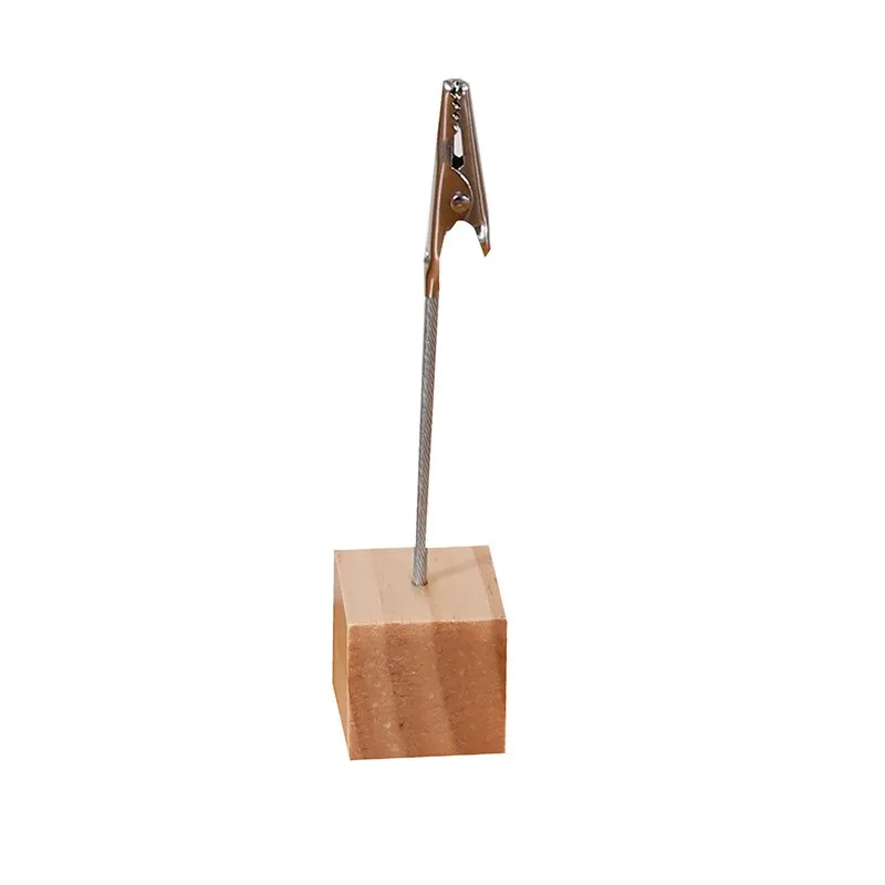 Wood Base Wedding Table Name Number Holder Party Decoration Card Holders Picture Memo Note Photo Clip Holder card holder credit card holder photo card holder desk card holder card display stand postcard holder acrylic sign holder sticky note holder