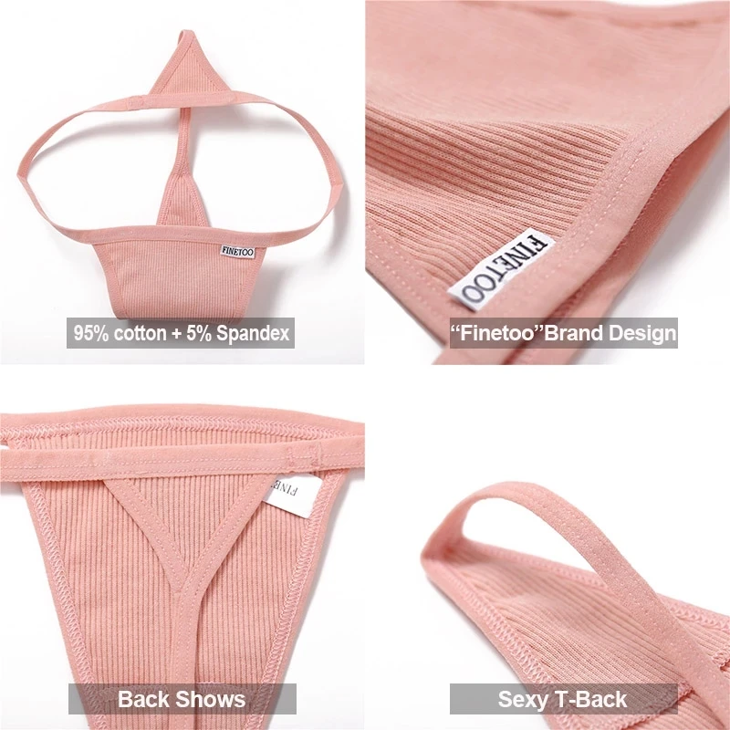 2PCS/Set Cotton Panties Sexy G-String Women's Underwear T-Back Lingerie for Female Panties Underpants Briefs Thong Intimates women panties female underwear cotton panties womens underwear