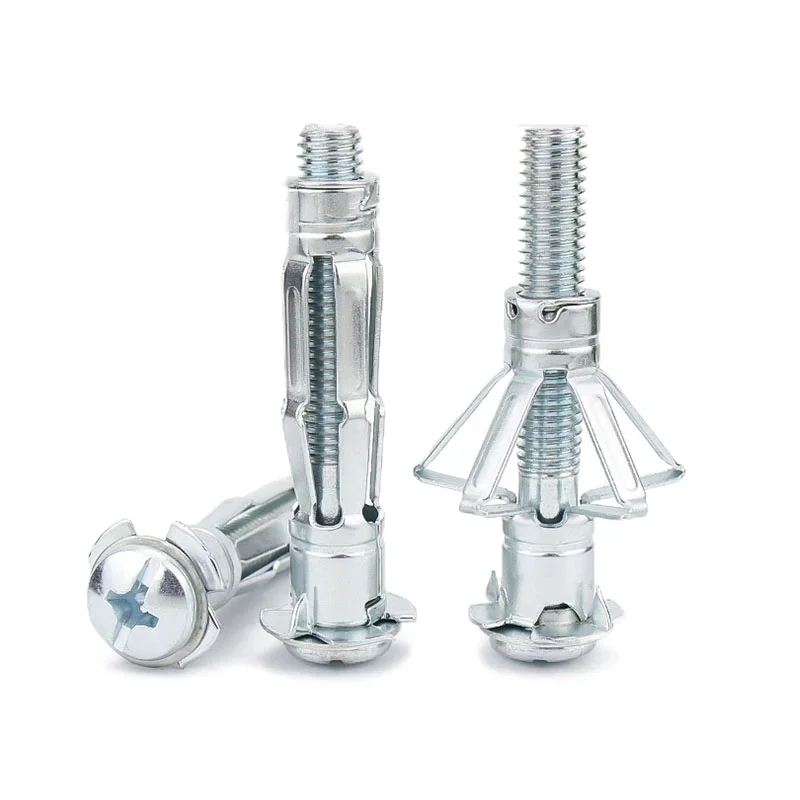M4 M5 M6 Drywall Anchor Plasterboard Cavity Plug Dowel Hollow Wall Anchor Molly Ceiling Expansion Screws Gypsum Board Holes