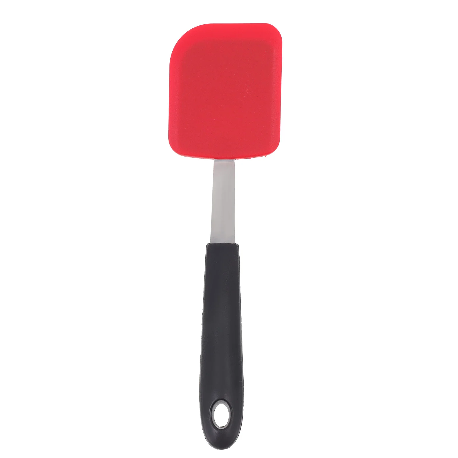 

1Pc Silicone Spatula Stainless Steel Handle Spatula Kitchen Gear (Red)