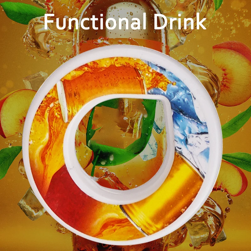 LUSQI 1PC zuckerfreie Luftkapsel mit gesundem Fruchtduft, aromatisiertes Ringdesign, kann mit Kapsel-Wasserflasche/Becher verwendet werden – Detail 21