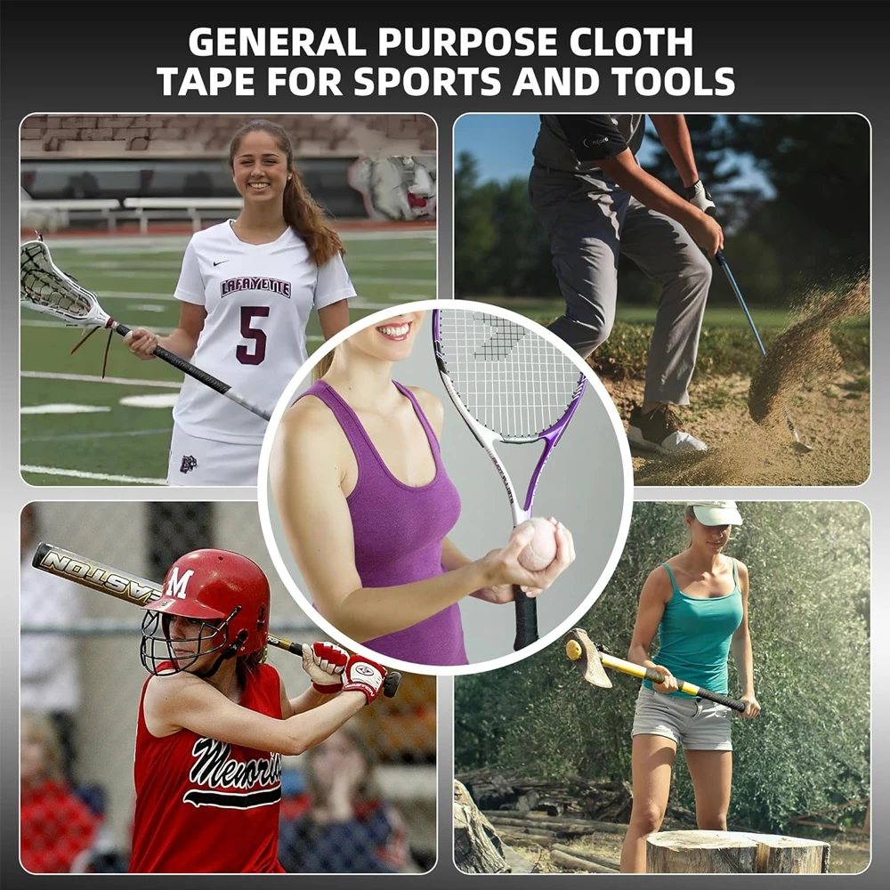 شريط قماش الهوكي متعدد الأغراض 2.5 سم × 25 م لاصق...