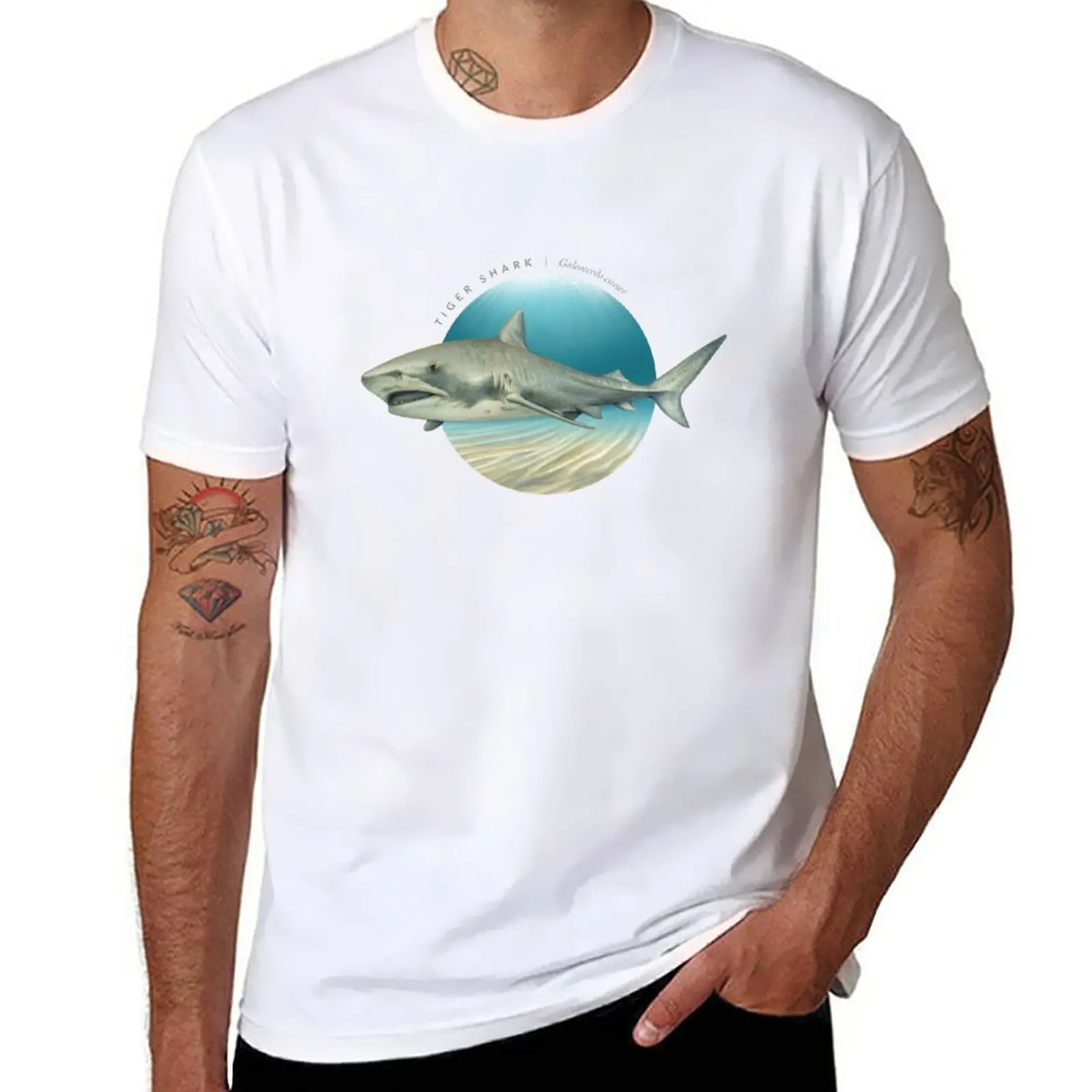 New Tiger Shark Harmony T-Shirt Camicetta T-Shirt Corta Magliette Pesanti Magliette Per Uomo