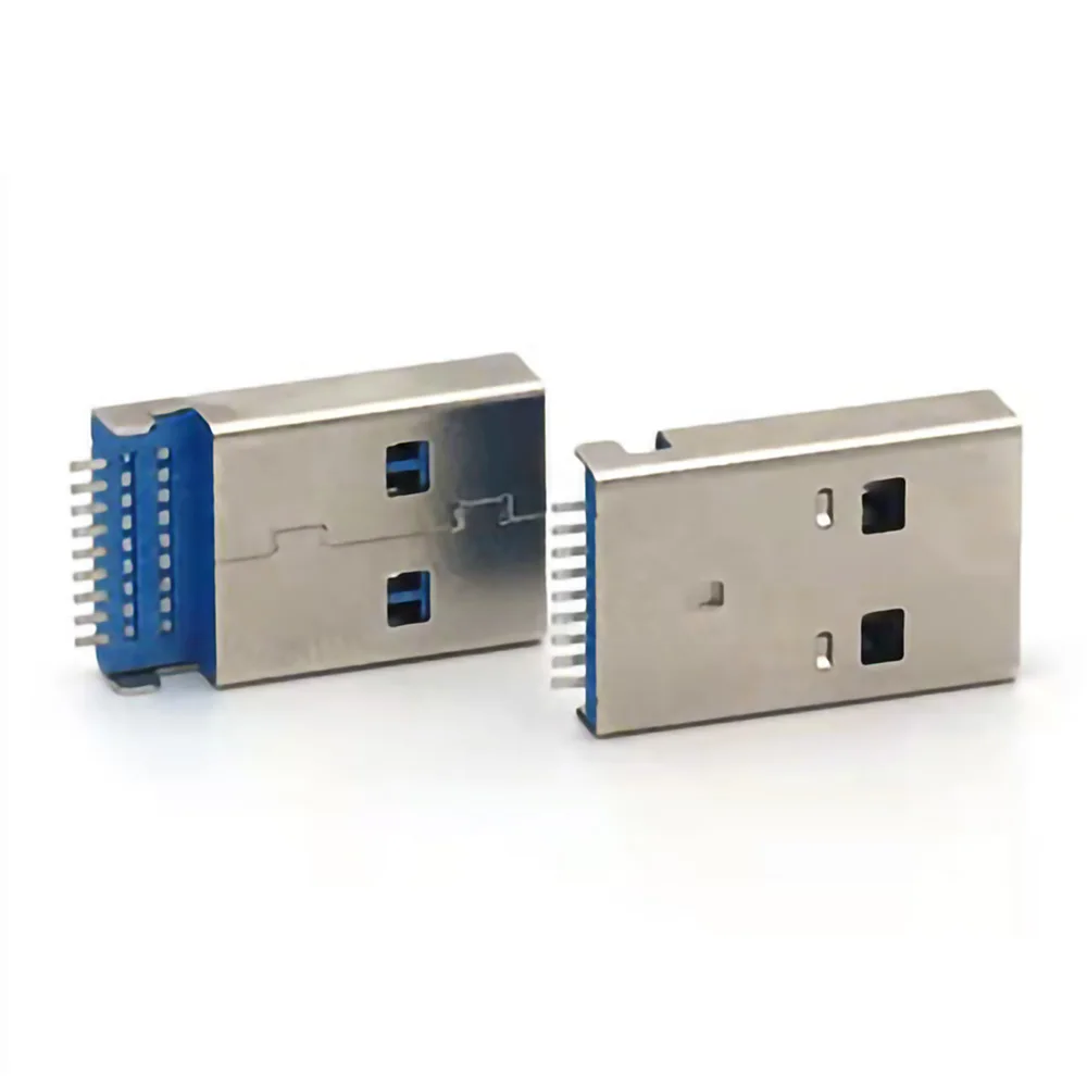 PATIKIL Connettore USB 3.0 Tipo B Femmina 9 Pin A 90° - Jack A Saldare Per PCB, 5 Pezzi, Adattatore Di Ricambio