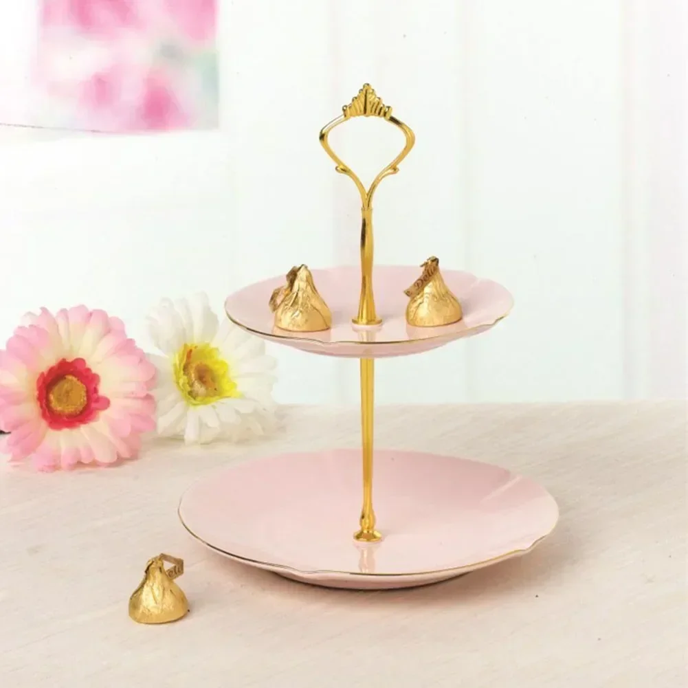 Cake stand dessert stand European Style 2/3 Tier Pastry Cupcake Fruit Plate Serving Dessert Holder Creative Multi-layer Plastic Fruit Plate