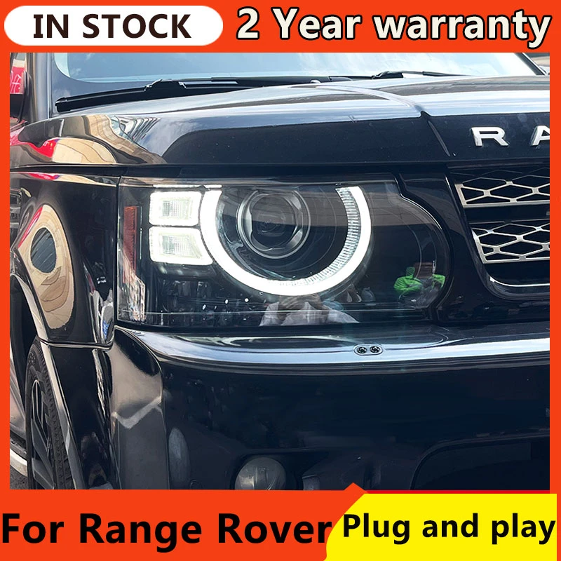 2PCS Car for Land Rover Range Rover Sport LED Headlight 2005 2013
