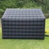 Inflatable Cube Disco Black Tent Big Mobile Portable Inflatable Night Club Tent House Pavilion For Backyard/Club Wedding Party 5