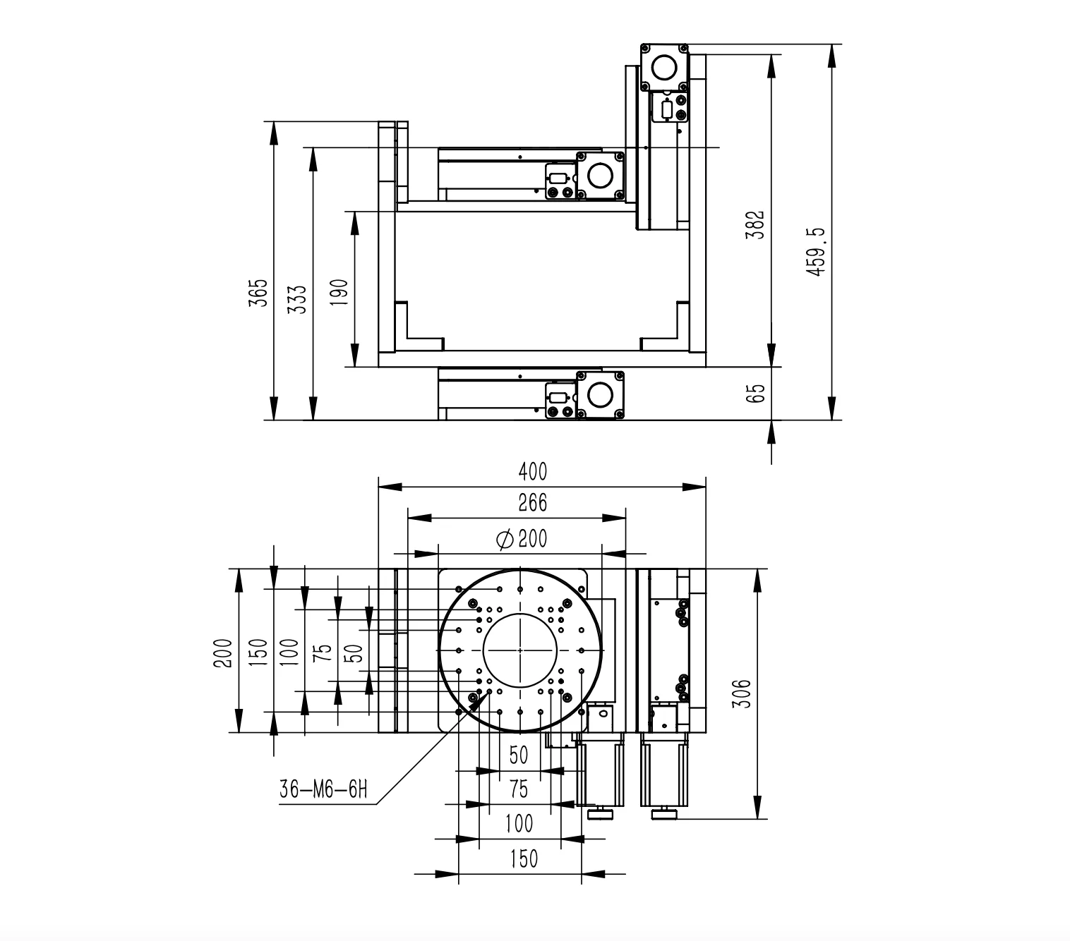 Motorized XYZ Rotary Table, 20kg Loading