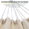 150*190CM Camping Hammock Canvas Hanging Bed Without Stick White Double Chair Swing Sleeping Bed for Travel Rollover Prevention 6
