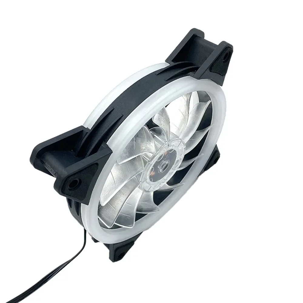 Newest 120mm PC Computer Case Fan Cooler Adjustable Fans Speed Led 12cm Mute Ventilador Colored Lamp Mute Cool RGB Cooling