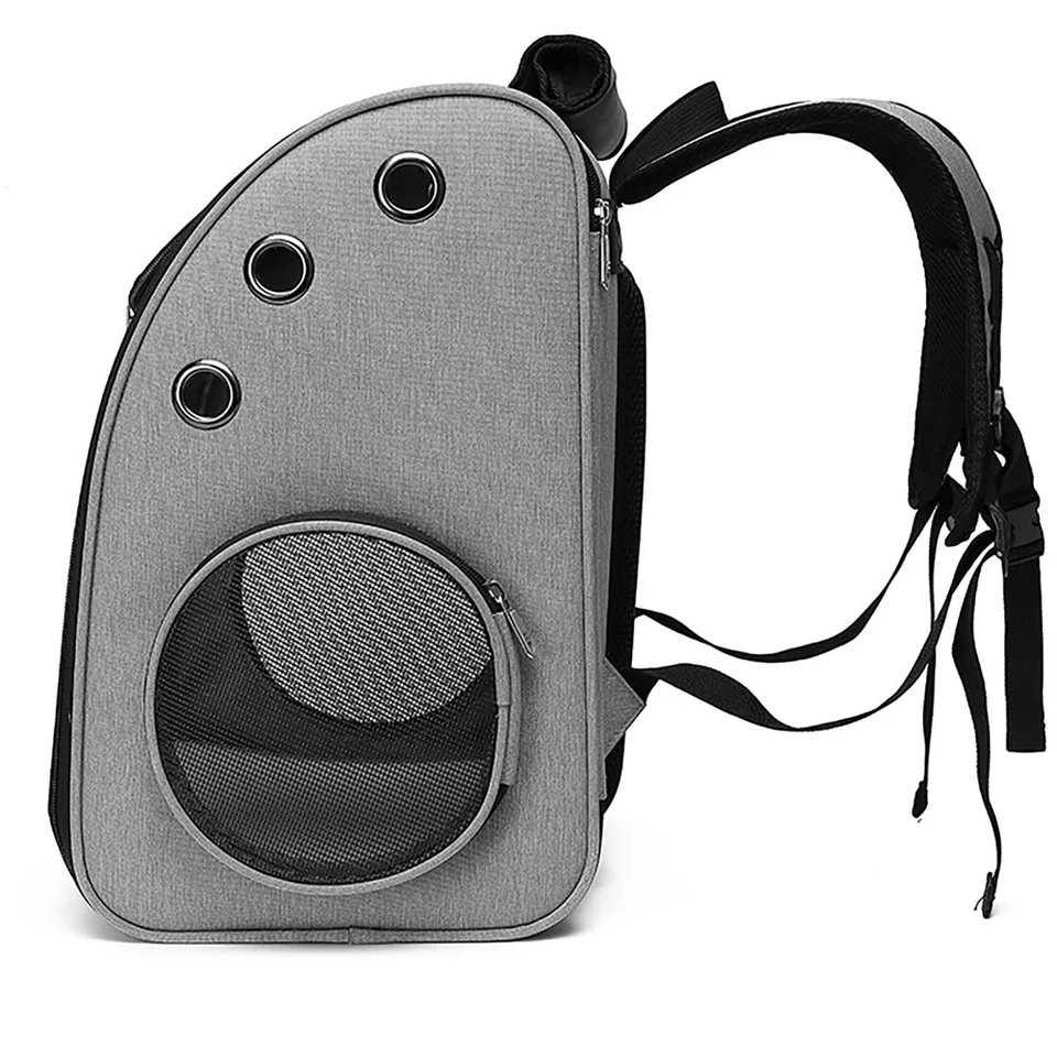 Breathable Pet Backpack Carrier with Safety Leash