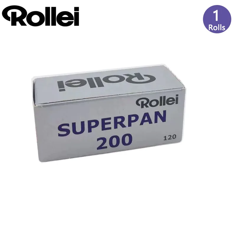 1-10 Rolls Original Rollei SUPERPAN 200 Black & White 120mm Negative Film（36 Exposures/Roll）Professional For 120 Film Camera