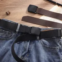 Men's Belt Outdoor Casual Canvas Belt Metal Free Training Nylon Tactical Belt With Pants Jeans Belt Sports Belts For Men Women 3