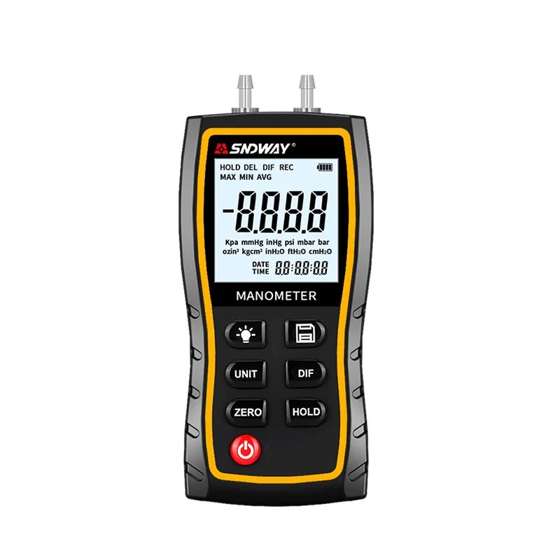 

SW512C High Precision Digital Pressure Gauge Differential Pressure Gauge Barometer Wind Pressure Gauge Vacuum Negative