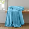 Fleece Blanket Gray Extra Soft Brush Fabric Super Warm Bed Blanket Lightweight Couch Blanket Easy Care 5