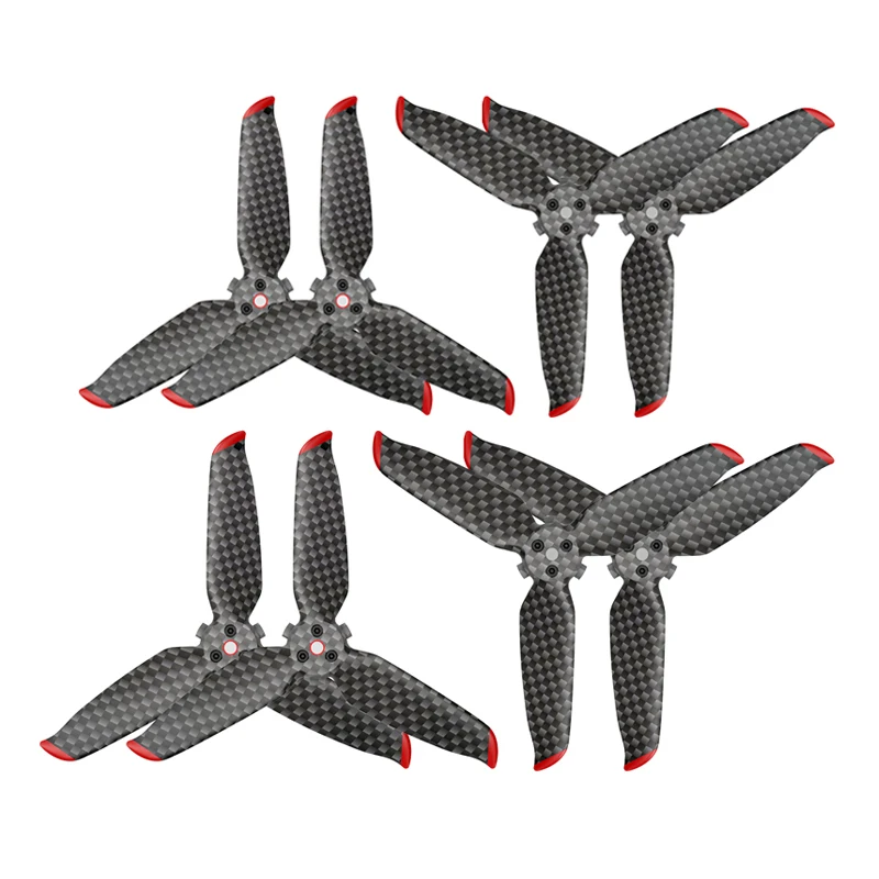 

FPV Propellers Carbon Fiber Enhance Blade Propeller For DJI FPV Combo Drone Accessories 4pairs/2pairs