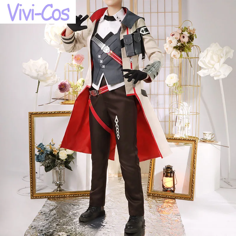 

Vivi-Cos Game Genshin Impact Open World, мужской главный герой, костюм для косплея, костюм для ролевых игр на Хэллоуин, новая модель