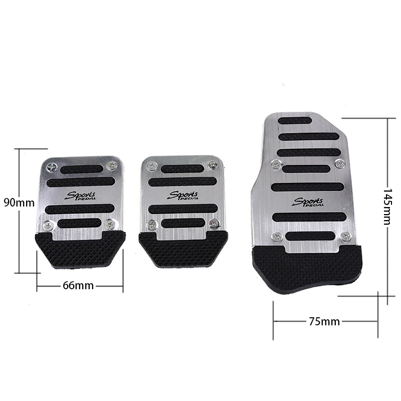 gas pedal car Universal Car Aluminum Pedals Cover Set Kit For Manual Gear Auto Brake Non-Slip Clutch  Stylish Design Treadle Car Accessories momo steering wheel