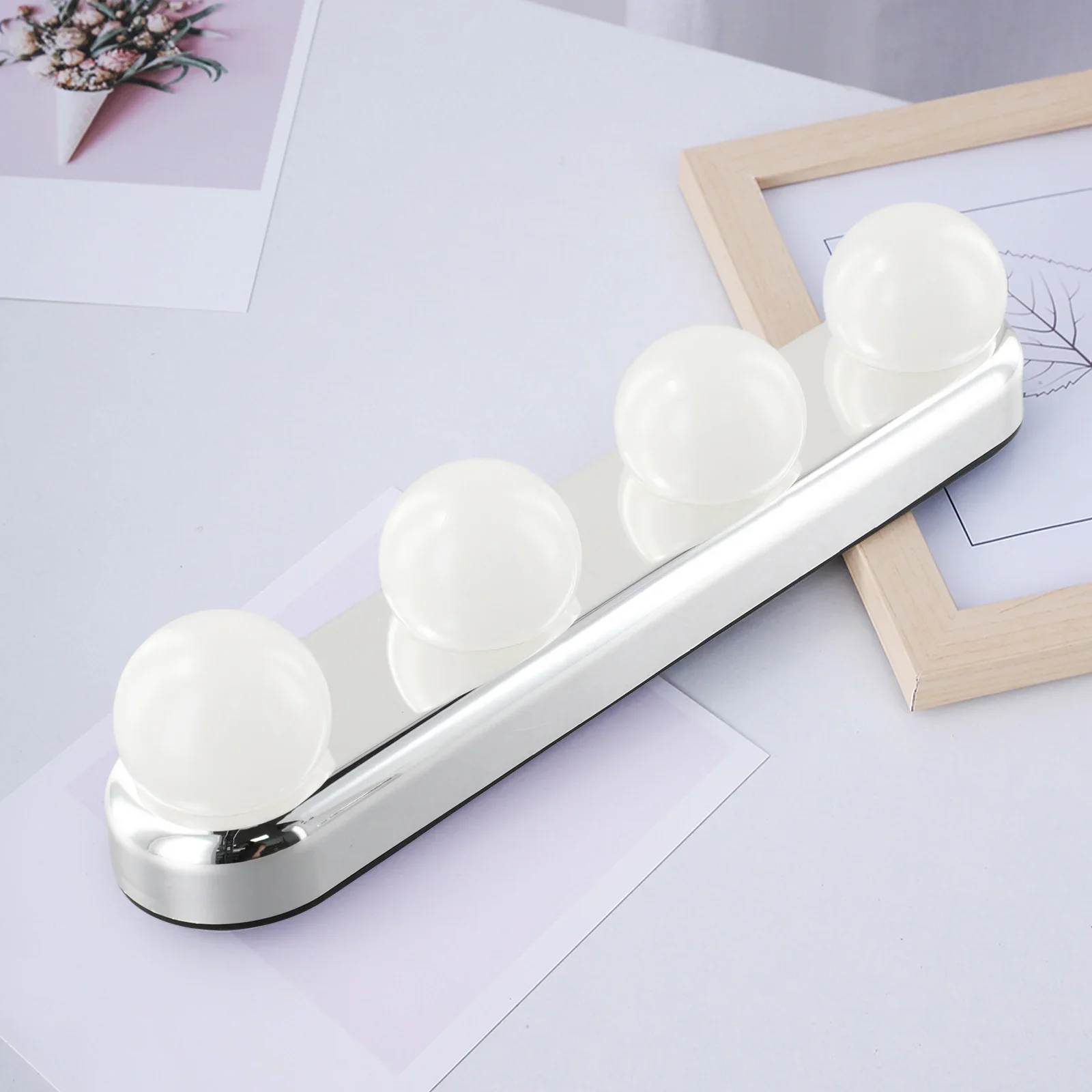 Practical Mirror Light LED Mounting Portable Suction-Cup Attached Cool White For Grooming Lamps Makeup