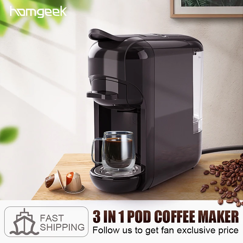 Homgeek Coffee Machine 19 Bar 3in1\u00264in1 