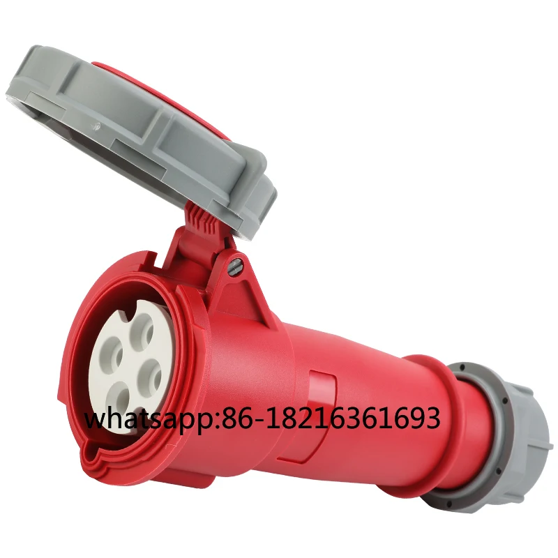 3Core 4-wire 5-hole MNIEKNES industrial waterproof shore power plug socket 16/32A docking IP67