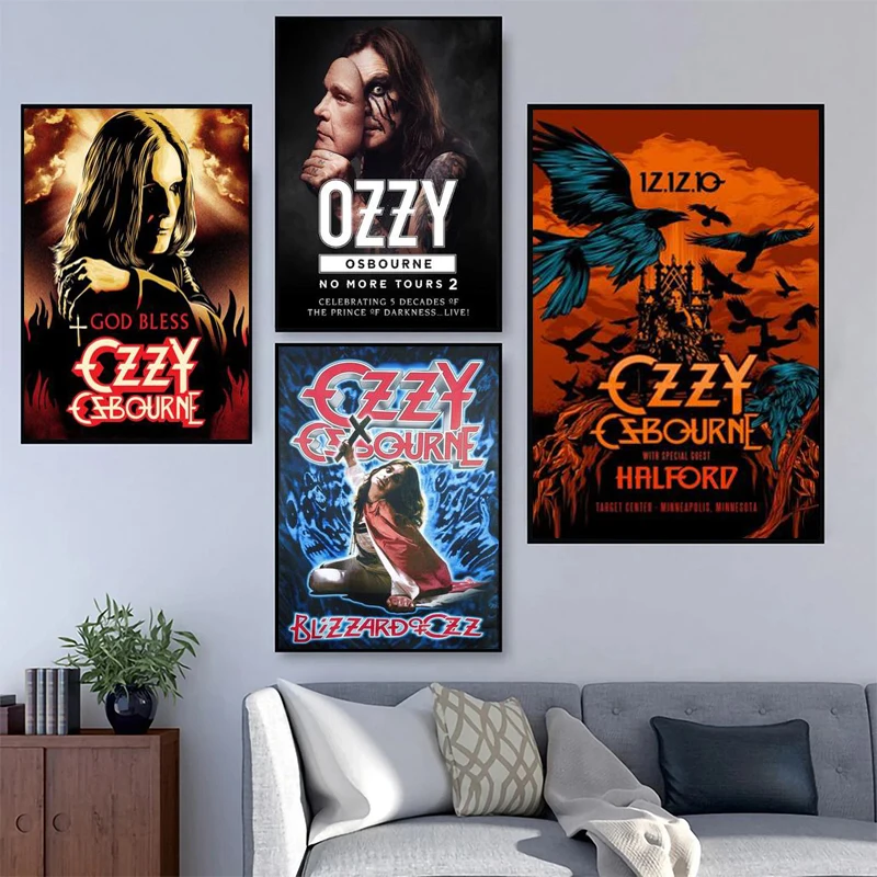 Artworks of Ozzy Osbourne Printed on Canvas