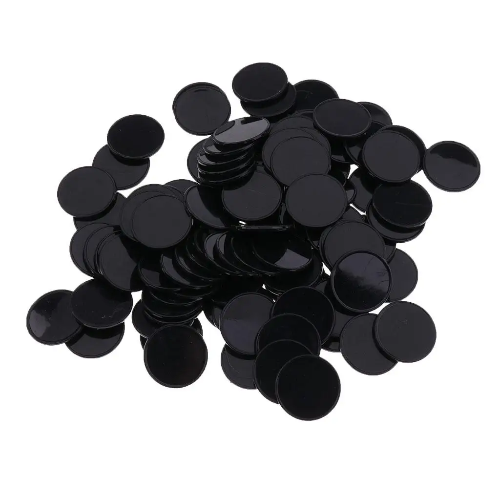 Plastic Poker Chips Bingo Board Games Markers Tokens Kids Counting Toy Family Club Party Supplies 100 Pcs