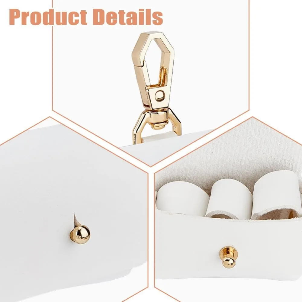 White Dog Ring Bearer Ring Holder Leather Wedding Pillow Box for Pet Bearer Pillows for Dog Collar Wedding Pouch