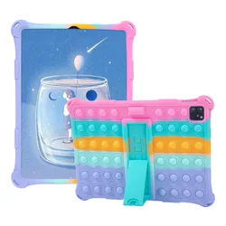 Kids-Friendly Folding Tablet Case for iPad - Durable and Versatile Cover (2022 Edition) (Colorful Pink)