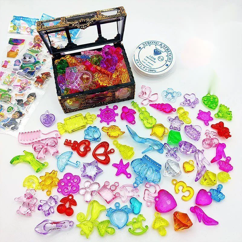 Plastic Gems Ice Grains Colorful Small Stones Children Jewels Acrylic Gems 