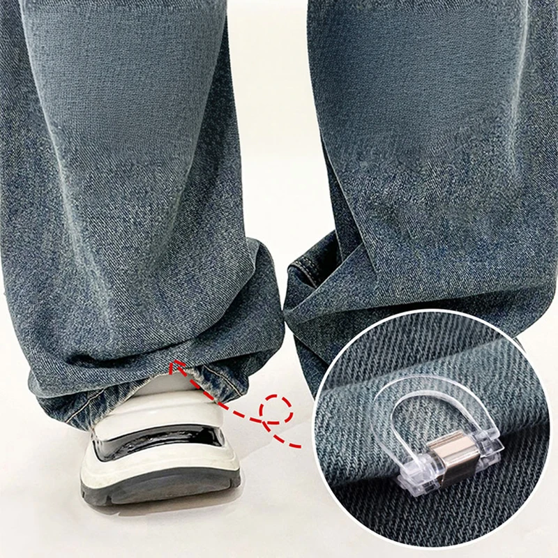 8Pcs Invisible Leg Shortening Clip non-slip Pants Edge Clip used For Anti-drag Pants Hem Fixing Multifunctional Page Holder Clip