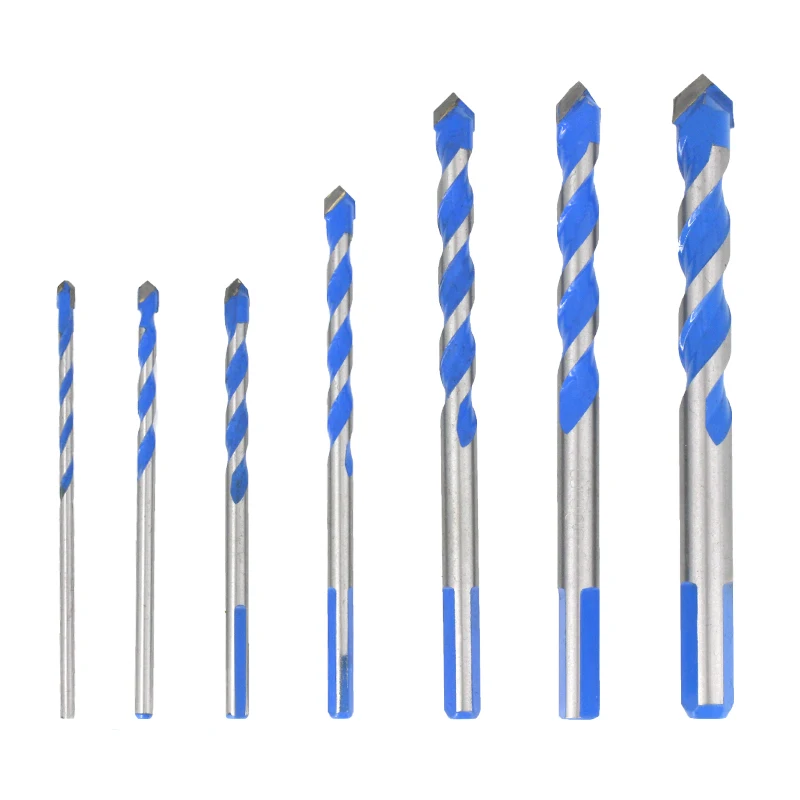 Brocas profesionales de carburo de tungsteno, herramientas de perforación de vidrio, azulejo de cerámica, hormigón, metal, 3-12mm