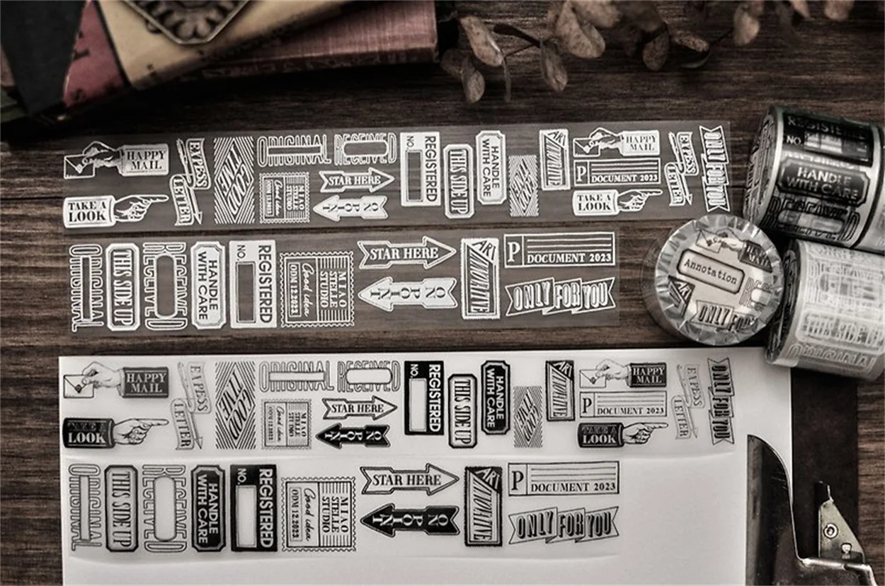 

Винтажная аннотационная Васи-лента Miaostelle для домашних животных, планировщик, сделай сам, план для скрапбукинга, декоративная наклейка