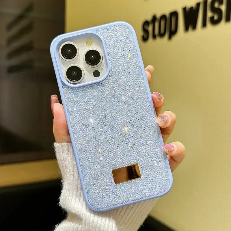 Stylish Shiny Imitation Diamond Shockproof Glitter Phone Case