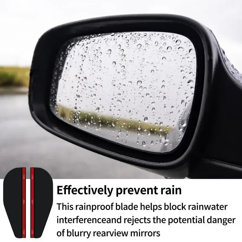 Mirror Rain Visors Eyebrow Car Rear View Mirror Rain Eyebrow Visors Guard Universal Rubber Rear View