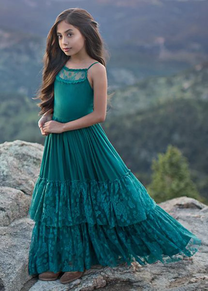 Girls Lace Cotton Dresses