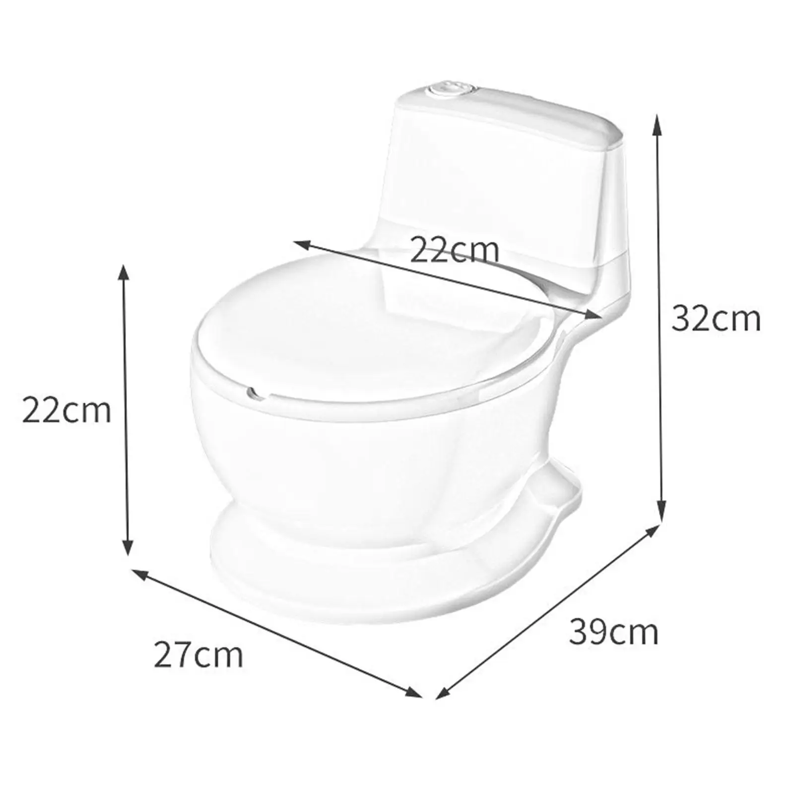 Baby Potty Toilet with Wipe Storage Removable Potty Pot for Bedroom Babies 6
