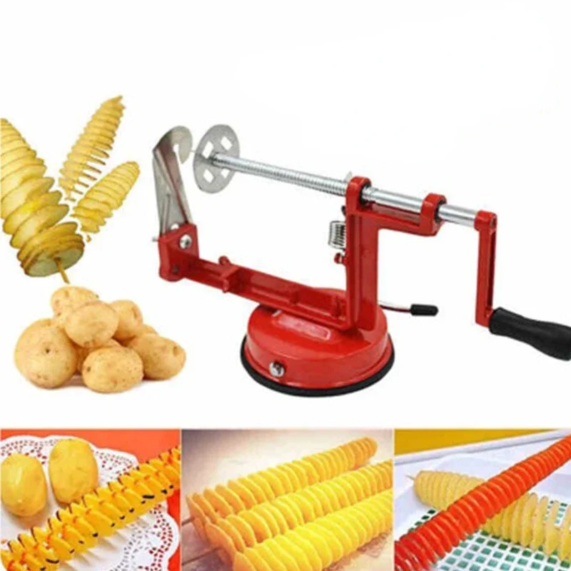 1PC Spiral Potato Slicer Stretch And Pull Tornado Modeling Potato Taco Machine Slicing Snack Making Kitchen Tools