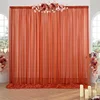 Chiffon Backdrop Curtain For Wedding Party,Glimmer Sheer Backdrop Drapes for Baby Shower Birthday Photo Photography Backgrounds 3