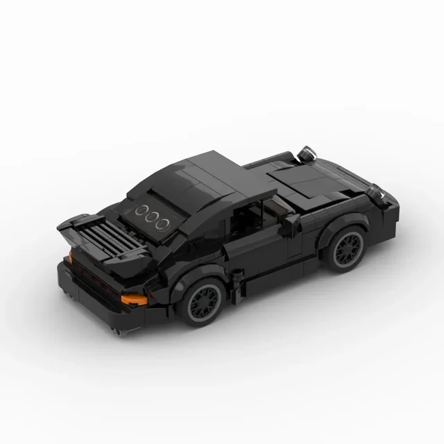 MOC Black Bird (930)Turbo Racing Sports Car Building Blocks  Vehicle Speed Champion Racer Brick Creative Garage DIY Toys for Boy 4