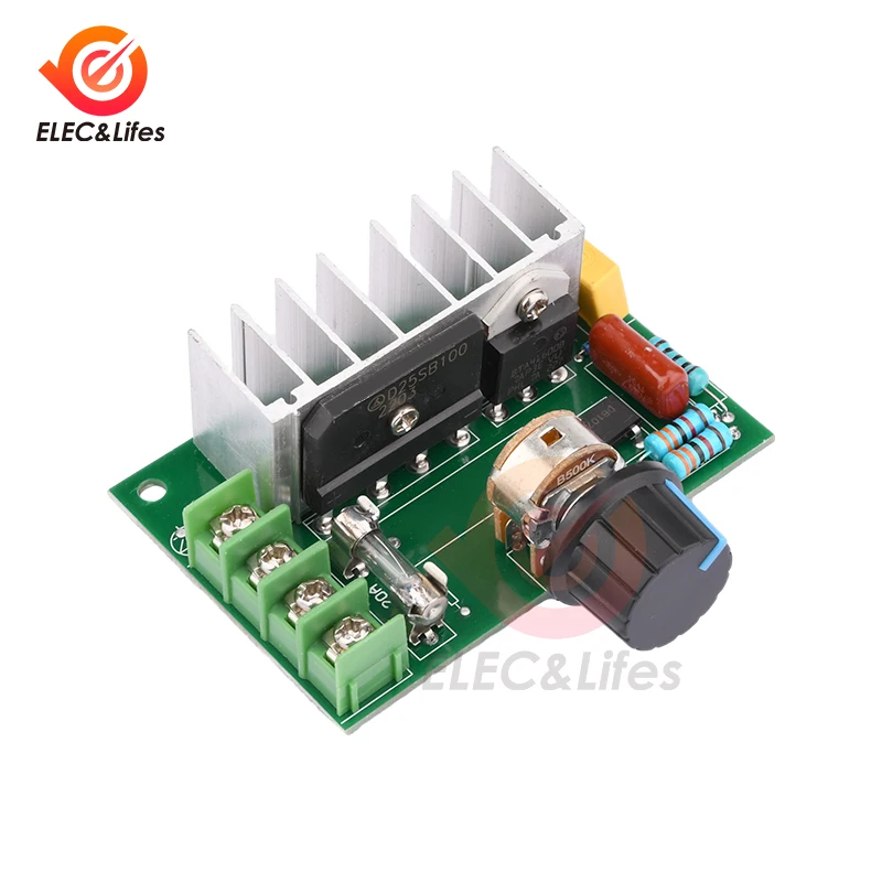 dc motor speed controller electric motor speed controller motor speed controller voltage regulator AC 220V to DC 10-210V 20A 500W SCR PWM Motor Speed Controller Governor Voltage Regulator Speed Control Switch With Potentiometer