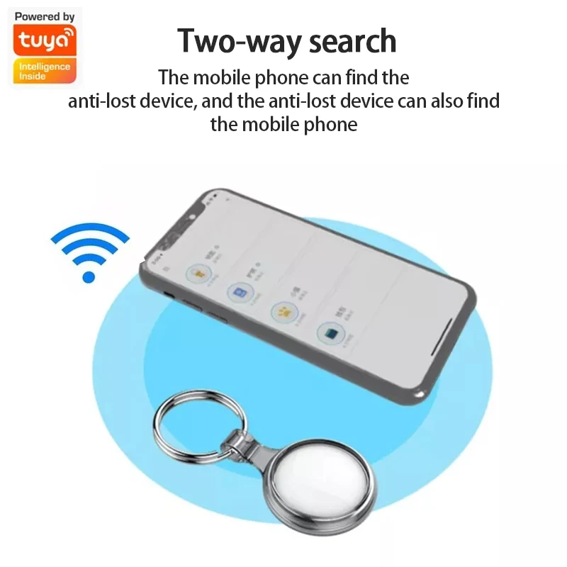 GPS Tracker For Tuya/Smart Life Remote Locator Tracking Device Smart Tags Two-way Search Key Finder Child Pet Anti-lost Tracker