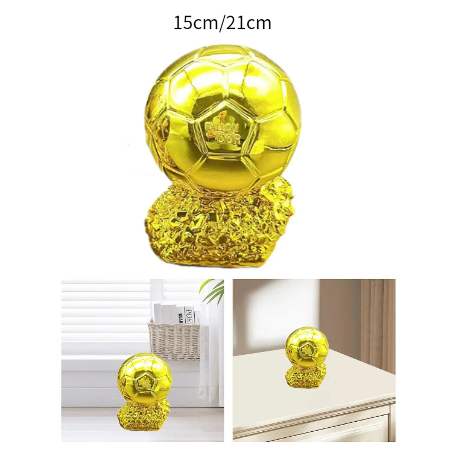Football Trophy Cup Football Competition Award Appreciation Gift Desktop Ornament Soccer Game Trophy Gold Award Trophy